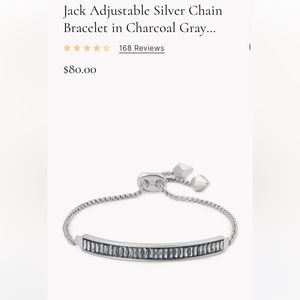 Kendra Scott “Jack” adjustable silver bracelet